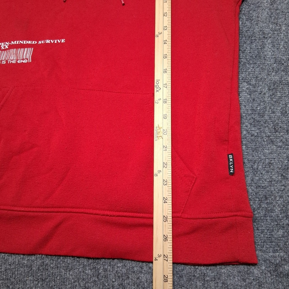 Trademark Brooklyn Clothing hoodie Medium Color Red Expanded Horizons 199X - Picture 10 of 12